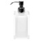 Soap Dispenser, Square, White, Countertop